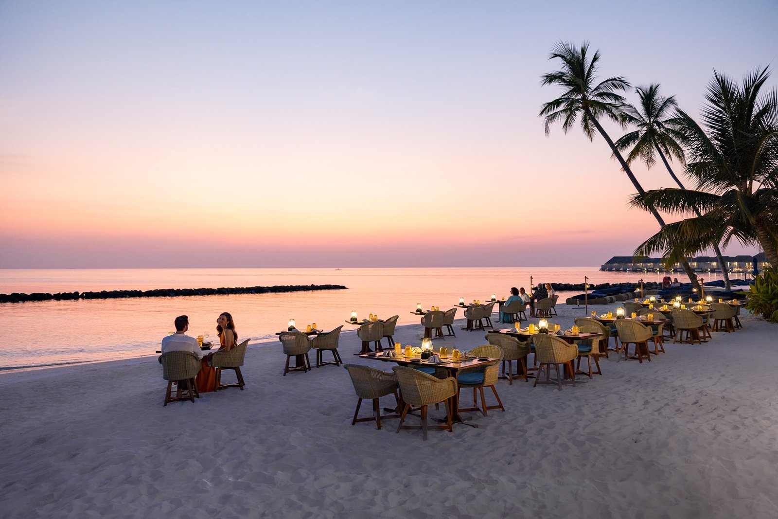 Baglioni Resort Maldives restaurant terrace by the water